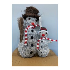 Two Snowmen in Scarfs